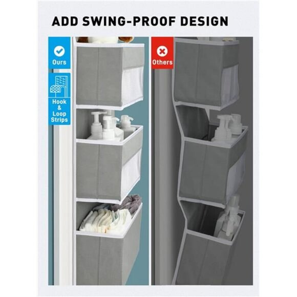 Over The Door Organizer 6 Tier Hanging Storage Baby Closet Bathroom Pantry - Picture 4 of 7